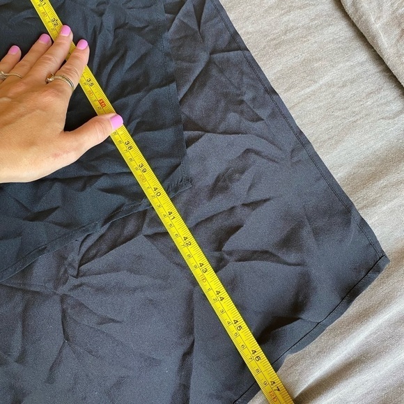 Allsaints Women’s Riviera ochre Dress Multi Colored Silk Side Ruched MIDI Dress - Picture 8 of 9